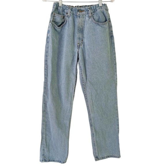 George Regular Fit Adjustable Waist Straight Leg Vintage High Waisted Jeans 32 - Picture 1 of 6